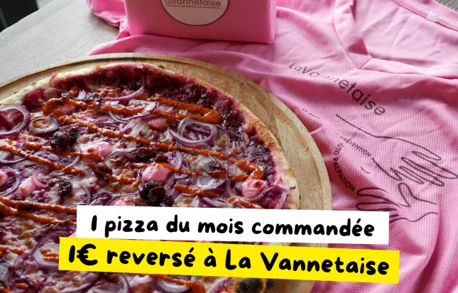Une pizza toute rose pour Octobre Rose ! 💗