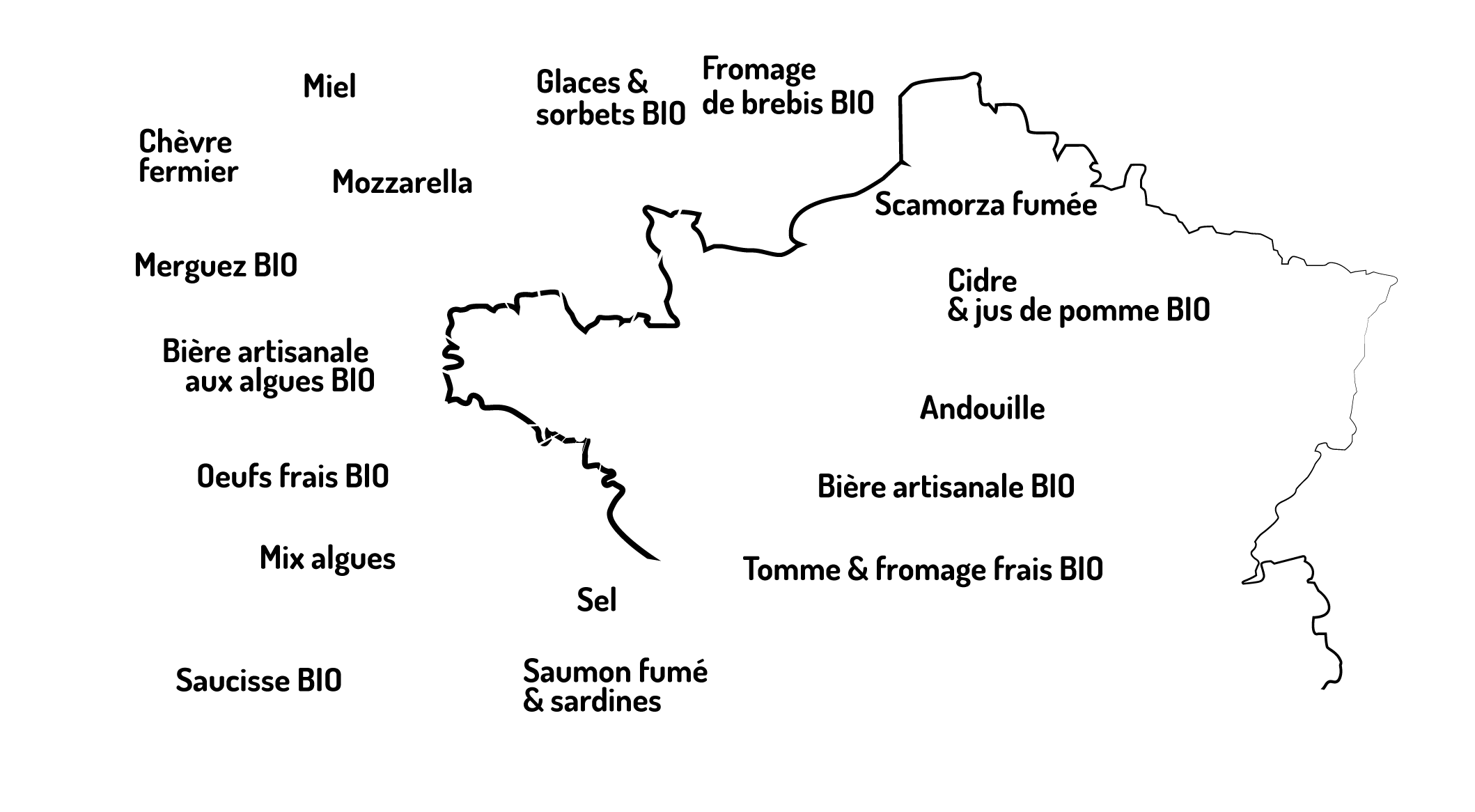 Carte des fournisseurs